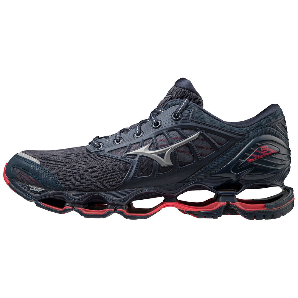 Tenis Para Correr Mizuno Wave Prophecy 9 Para Hombre Azules/Grises 3895067-PV